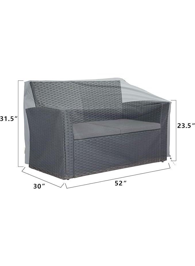 Patio furniture covers, waterproof outdoor furniture cover, 4-piece patio furniture cover set, patio cover set (grey) - Image 4